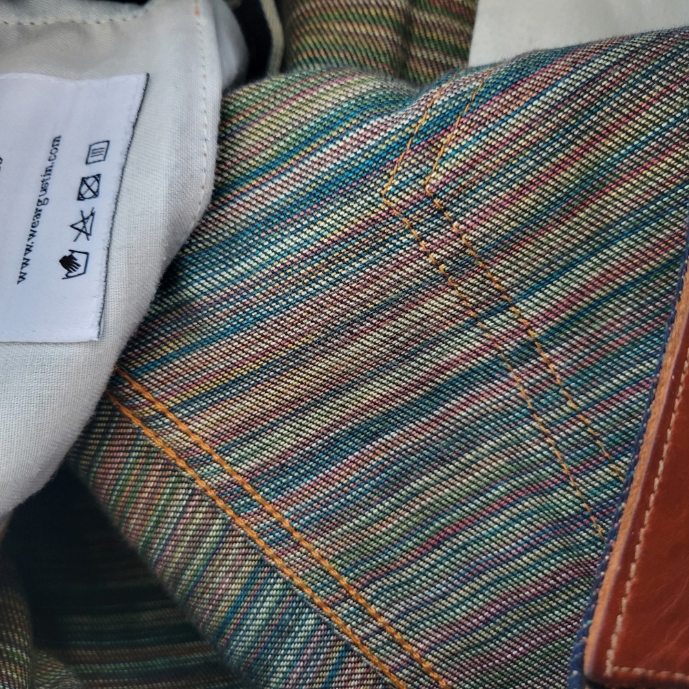 Gustin Slim #541 Rainbow Selvedge Indigo Denim Jeans‎ 31 - Picture 13 of 16